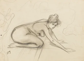 Studie eines Aktes, ca. 1900